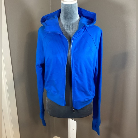 NWT CRZ YOGA Fleece Zip Cropped Hoodie Size L - Picture 5 of 12
